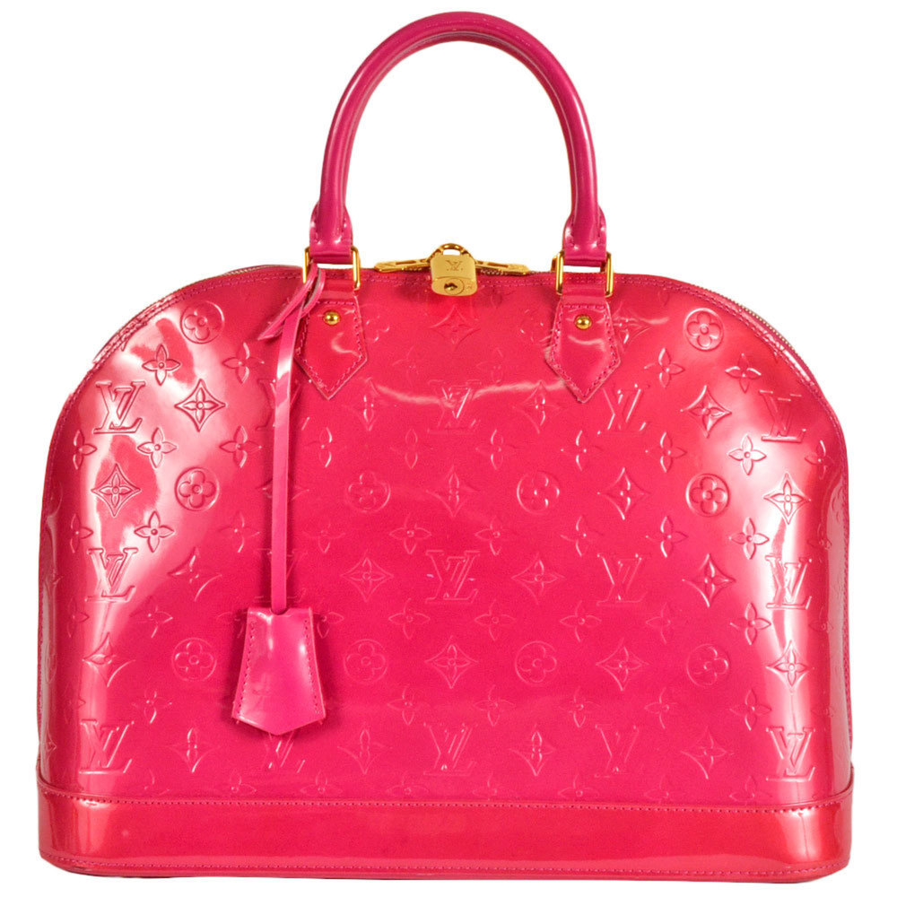 Louis Vuitton Pink Vernis Alma Bag